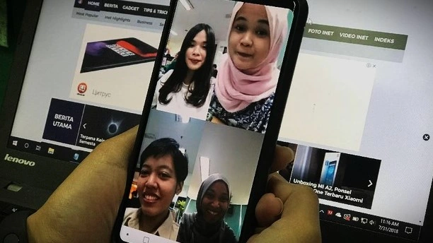 Cara Share Screen di WhatsApp. (Foto: detikINET)