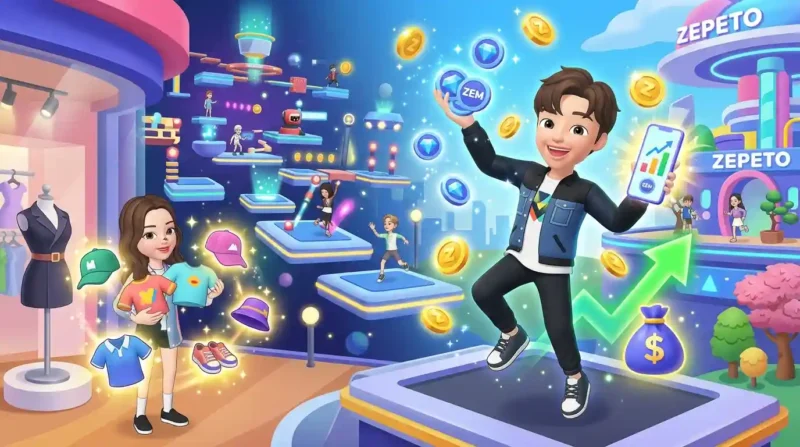Ilustrasi - Cara Mudah Monetisasi ZEPETO World. (Foto: AI)