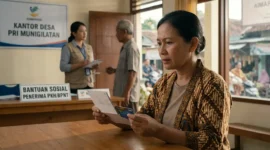Ilustrasi - Pinjam Uang di Bank Bisa Hanguskan Bansos.