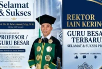Rektor IAIN Kerinci Jafar Ahmad Resmi Raih Gelar Profesor.