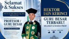 Rektor IAIN Kerinci Jafar Ahmad Resmi Raih Gelar Profesor.