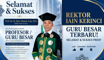Jafar Ahmad Resmi Sandang Gelar Profesor