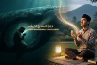 Ilustrasi Sedang Berdoa. Gemini