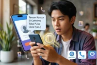 Cara Cek Nama Kontak Kita di HP Orang Lain. Ilustrasi AI