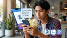 Cara Cek Nama Kontak Kita di HP Orang Lain. Ilustrasi AI