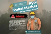 Kepala Dinkes Kerinci, H. Hermendizal, Minta Warga Waspada dan Gunakan Masker.
