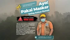 Kepala Dinkes Kerinci, H. Hermendizal, Minta Warga Waspada dan Gunakan Masker.
