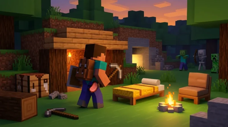 Game Minecraft. Gemini