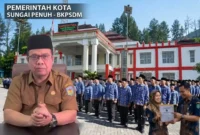 Kolase Foto - Kepala BKPSDM Kota Sungai Penuh Affan dan Ilustrasi ASN.