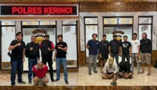 Staresnarkoba Polres Kerinci saat Meringkus Tersangka.