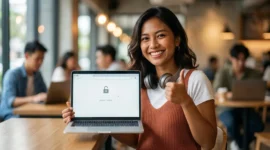 Ilustrasi - Cara Buka Situs Terblokir Pakai BlockAway Proxy. (Foto: AI)