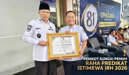 Pemkot Sungai Penuh Raih Predikat Istimewa IRH 2026