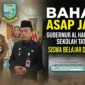 Kolase foto – Gubernur Jambi Al Haris Hentikan Sekolah Tatap Muka, Siswa Belajar Daring.