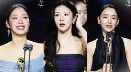 Kim Go Eun, Go Youn Jung, dan Shin Hye Sun. (Instagram @bluedragonawards)
