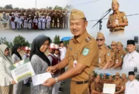 Wakil Bupati Kerinci Menyalurkan Beasiswa BAZNAS.