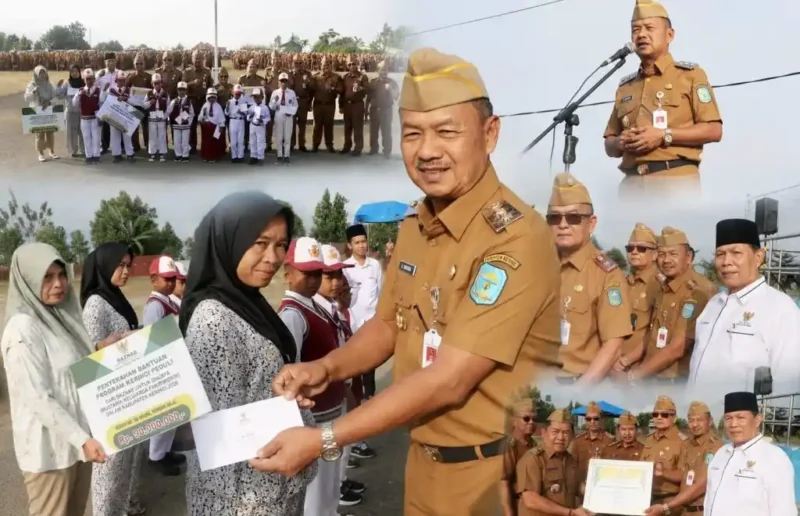 Wakil Bupati Kerinci Menyalurkan Beasiswa BAZNAS.