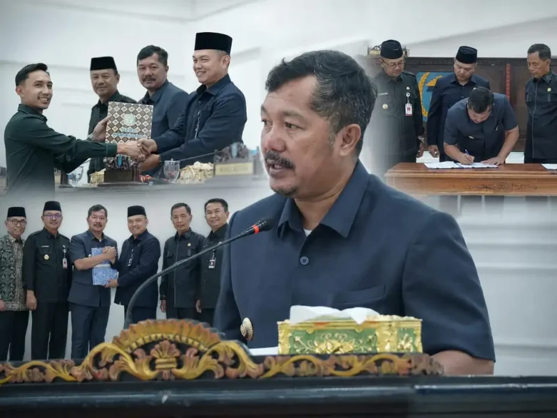 Kolase – Bupati Kericni Monadi Menyampaikan Pendapat Akhir KUA-PPAS Perubahan 2026.