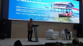 Menteri Kebudayaan Republik Indonesia, Fadli Zon, dalam acara Kuliah Umum di UNJA.