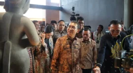 Menteri Kebudayaan Fadli Zon saat Meresmikan Museum Sriwijaya Dharmakirti