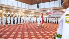 Pengukuhan Anggota Paskibraka Provinsi Jambi 2026. (Foto: Diskominfo Provinsi Jambi)