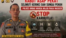 Kolase - Polres Kerinci Imbau Pakai Masker dan Cegah Karhutla.