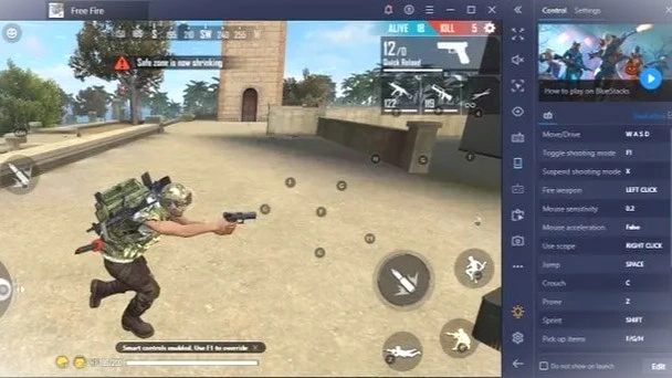 Ilustrasi - Main Free Fire di PC dan Laptop.