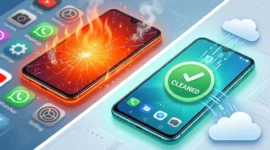 Ilustrasi - Cara Mengatasi HP Android Lemot dan Cepat Panas. (Foto: AI)