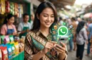 Ilustrasi - Cara Pasang Iklan di Status WhatsApp untuk UMKM. (Foto: AI)