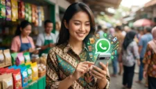 Ilustrasi - Cara Pasang Iklan di Status WhatsApp untuk UMKM. (Foto: AI)