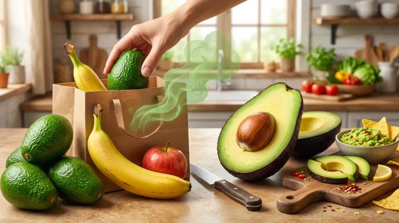 Ilustrasi - Cara Memeram Alpukat Agar Matang Sempurna. (Foto: AI)