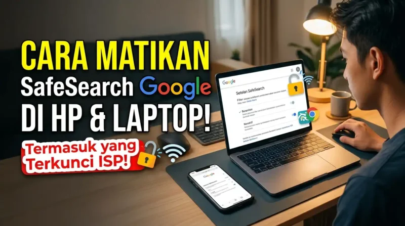 Ilustrasi - Cara Matikan SafeSearch Google di HP dan Laptop. (Foto: AI)