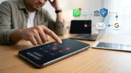 Ilustrasi - Cara Membuka Pola HP yang Lupa. (Foto: AI)