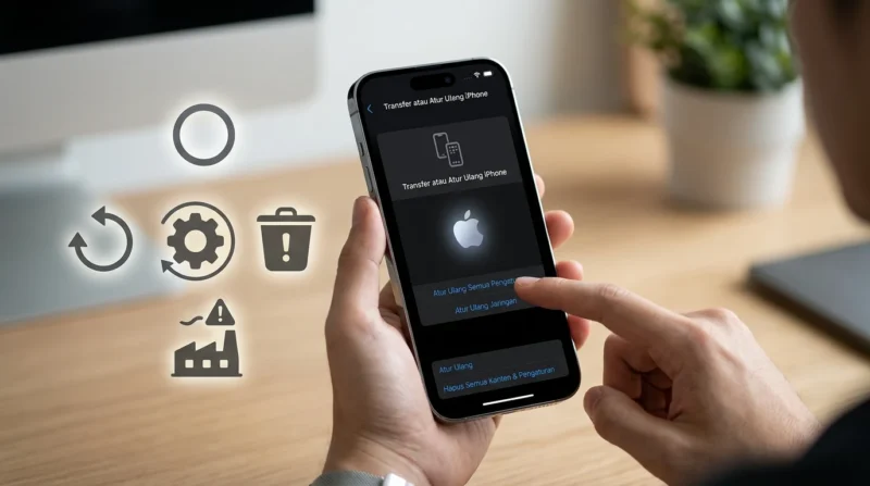 Ilustrasi - Cara Mudah Restart dan Reset iPhone Bermasalah. (Foto: AI)