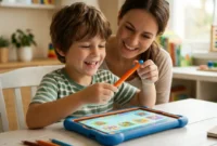 Ilustrasi - Anak Bermain Tablet. (Foto: AI)