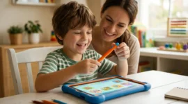 Ilustrasi - Anak Bermain Tablet. (Foto: AI)