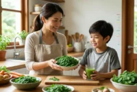 Ilustrasi - Kandungan Utama Daun Kelor. (Foto: AI)