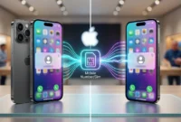 Ilustrasi - Cara Kerja Fitur 1 Nomor untuk 2 iPhone. (Foto: AI)