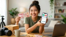 Ilustrasi - Cara Mudah Cari Uang dari HP. (Foto: AI)