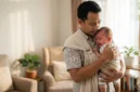 Ilustrasi - Cara Menenangkan Bayi Menangis. (Foto: AI)