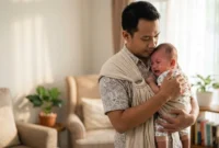 Ilustrasi - Cara Menenangkan Bayi Menangis. (Foto: AI)