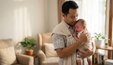 Ilustrasi - Cara Menenangkan Bayi Menangis. (Foto: AI)
