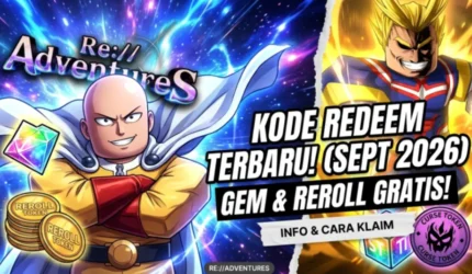 Kode Redeem Re://Adventures Roblox Terbaru September 2026