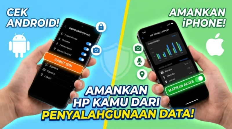 Ilustrasi - Cara Atur Izin Akses Aplikasi di Android & iPhone. (Foto: AI)