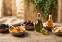 Ilustrasi - Obat Herbal Alami Resep Rasulullah SAW. (Foto: AI)