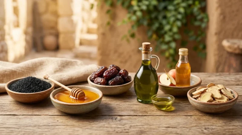 Ilustrasi - Obat Herbal Alami Resep Rasulullah SAW. (Foto: AI)