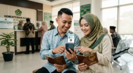 Ilustrasi - Pasangan Suami Isteri. Cara Download Kartu Nikah Digital Lewat Simkah. (Foto: AI)