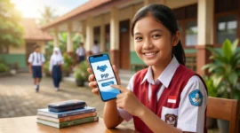 Ilustrasi - Cara Cek PIP Oktober 2026 Lewat HP. (Foto: AI)