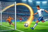Ilustrasi - Trik Rahasia Cetak Gol Melengkung Indah. (Foto: AI)