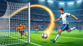 Ilustrasi - Trik Rahasia Cetak Gol Melengkung Indah. (Foto: AI)