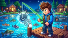 Ilustrasi - Cara Pakai Auto Clicker Fish It Roblox . (Foto: AI)